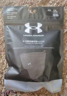 Under Armour 195251991723 Sportsmask Fleece Gaiter Black/charcoal S/m - New