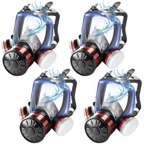 6800 Uxlxlk 4pack 40mm P-a-1 Full Face Gas Mask Masks Survival Nuclear And Chemical With &