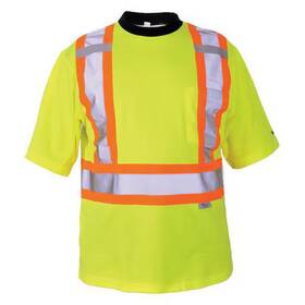 6000g-m Viking Unisex High Visibility Short Sleeve Shirt Polyester/cotton