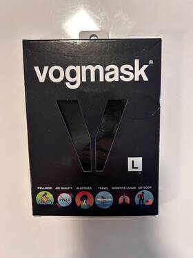 Vogmask 850013834839 Particle Filter Face Mask 4839 Black Size L No Exhale Valve New In Box