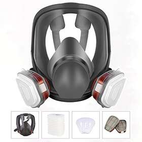 6800 Wakyflx 796096830835 Reusable Full Face Cover - Respir Tor For Paint