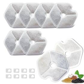 8p-model Wecation 8 Packs Replacement Filters And Sponges For Smartoo 152oz/4.5l Wireless Cat W