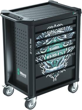 05150130001 Wera 150130 9700 Tool Rebel Roller Cabinet 1 94 Pieces