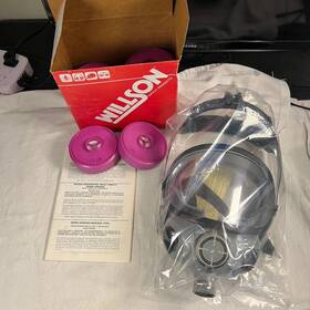 Wilson T69000 Willson Reusable Full Face Respirator Protection Gas Riot Mask T40 Hepa Filter