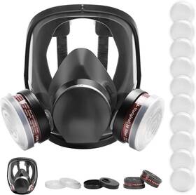 Xianzho 726084601390 Full Face Respirator Mask - Reusable Large Gas Professional Breathing