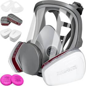 Xinbtk 445004153193 17 In 1 Full Face Respirator Mask Reusable Gas Cover Organic Vapor