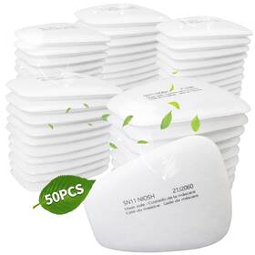 5n11 Xinbtk 749346592892 50pcs Particulate Filter Cottons - Respirator Cotton Replacement