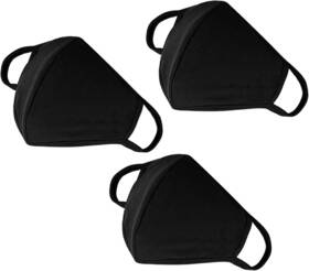 Yiiza 709327162391 Fashion Mouth Protection Unisex Washable And 3 Count Pack Of 1 Black