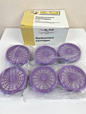 C50us011 Zee Medical 6 Replacement Respirator Cartridges C50a Fumes Asbestos Half Mask