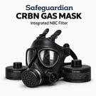 Safeguardian New Cbrn Gas Mask Face Respirator Nbc Filter With Nozzle On. Fixed Price $58.50.