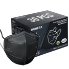 Huheta KN95 Face Masks, Packs Of Individually 1 Count (pack 30), Black. Fixed Price $22.35.