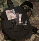Blackhawk! Omega Elite Nylon Gas Mask Leg Pouch 2 Straps Buckle 56GM00BK. Fixed Price $21.99.