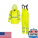 Pioneer High Visibility Rain Gear Safety Jacket And Bib Pants Vis, Waterpro. Fixed Price $138.71.