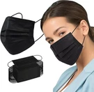 500 Pcs Disposable Face Masks Black 3 Ply Earloop Breathable Mouth Cover. Fixed Price $24.95.