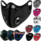 Reusable Face Mask Breathing Valves Sports Cycling Outdoor Active Carbon Filter. Fixed Price $9.99.