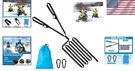 20FT Snowmobile Tow Straps, Heavy-duty Rope With Two Black Metal Hooks, Emer. Fixed Price $33.99.