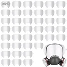 Varku 40 Pack Peel Off Lens Cover Compatible With 3M 6000, 6885, 6700, White. Fixed Price $24.63.