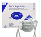 *50-PIECES* 3M Tie-on Surgical EN14683 Type Ii Blue Face Mask 1818. Fixed Price $15.99.