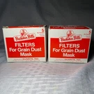 Vintage Buckskin Bill's Grain Dust Mask Filters 8CT Niosh Msha Dunrite 476336. Fixed Price $24.99.