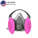 Reusable Half Face Respirator, Dust Paint Spray Chemical Safety Mask 2091 Filter. Fixed Price $9.99.