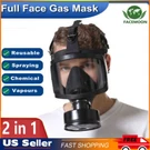Gas Face Mask Chemical Spray Painting Respirator Anti Fog Lens Carbon Filter Usa. Fixed Price $34.99.