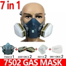 Welding Full Face Respirator Filter Mask Smoke Gas Spraying Chemical Safety 7502. Fixed Price $11.98.