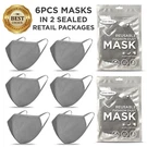 6 Pcs Face Mask, Gray Fashion Washable Reusable, Unisex *us Seller*. Fixed Price $12.99.