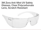 3M Aosafety Zora Clear Lens Protective Eyewear Anti-mist Uv (box Of 10). Fixed Price $13.75.