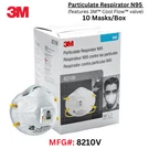 3M 8210V N95 Particulate Respirator Protective Dust Masks Exhalation Valve 10/BX. Fixed Price $21.25.