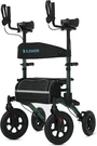 2026 Elenker All-terrain Upright Walker, Stand Rolling With Seat Green. Fixed Price $269.99.