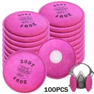 100PCS 2091 Filters For 6000 6200 6800 7000 FF-4 Respirator P-100 Us. Fixed Price $149.99.