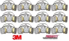 12- 3M Disposable Half Respirator Facepiece Mask Organic Vapor Acid Gas Med. Fixed Price $369.95.
