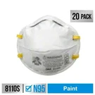 3M 8110S N95 Sanding Paint Surface Prep Disposable Respirator, Small (20-PACK). Fixed Price $12.95.