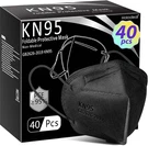 Hotodeal KN95 Face Masks 40 Pcs, Black For Adults, Layers Cup Dust. Fixed Price $22.99.