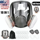 Us Full Gas Mask Painting Spraying Respirator W/filters For 6800 Facepiece. Fixed Price $27.59.
