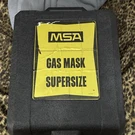 Msa Supersize Full Face Gas Mask Respirator W/ Carry Case Hose Straps Mpn 96880. Fixed Price $80.00.