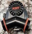 Cleaned Scott Twin Cartridge Adapter Model 65 Full Face Respirator 804057-01. Fixed Price $24.95.