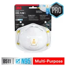 3M Sanding Fiberglass Valved Respirator 8511H1-DC-PS, 1EA/PK. Fixed Price $11.40.