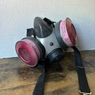 Vintage Comfo Respirator Mask Assy No 7-201-1 Pink. Fixed Price $29.99.