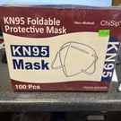 Chisip KN95 Foldable Protective Face Masks- 100PCS New In Sealed Boxes. Fixed Price $14.88.