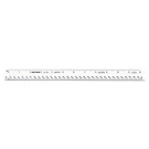 Chartpak Triangular Scale, Plastic, 12" Long, Architectural, White. Fixed Price $15.49.