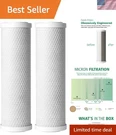 2-PACK Ao Smith 5 Micron Water Filter Cartridges Easy Replacement Solution. Fixed Price $33.24.