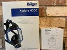 X-plore 6300 Full Face Mask #R55800 W/ #6738804 Multigas Filter Draeger. Fixed Price $215.00.