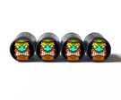 Tiki Mask (style 9) Tire Valve Caps - Black Aluminum Set Of Four Universal. Fixed Price $15.99.