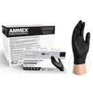 Ammex Professional Black Nitrile Gloves - Small, 10X100/BOX, Beaded Cuff. Fixed Price $265.19.