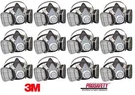 12- 3M Disposable Half Face Respirator Mask Ov Lead Dust Painting Construction. Fixed Price $319.95.