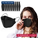 60PCS KF94 Mask,disposable Black MASKS,4 Layers Protection Filter Efficiency 95%. Fixed Price $15.86.