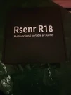 Rsenr R18 Portable Air Purifier Hepa Filter Mask Fan - Rechargeable White. Fixed Price $80.00.