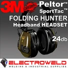 3M Peltor Sporttac Hunting Headset Folding Headband Earmuffs MT16H210F-478-GN. Fixed Price $214.49.