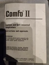 Instruction Manual For Comfo 2 Msa Custom & Belt Mounted Respirators. Fixed Price $9.99.